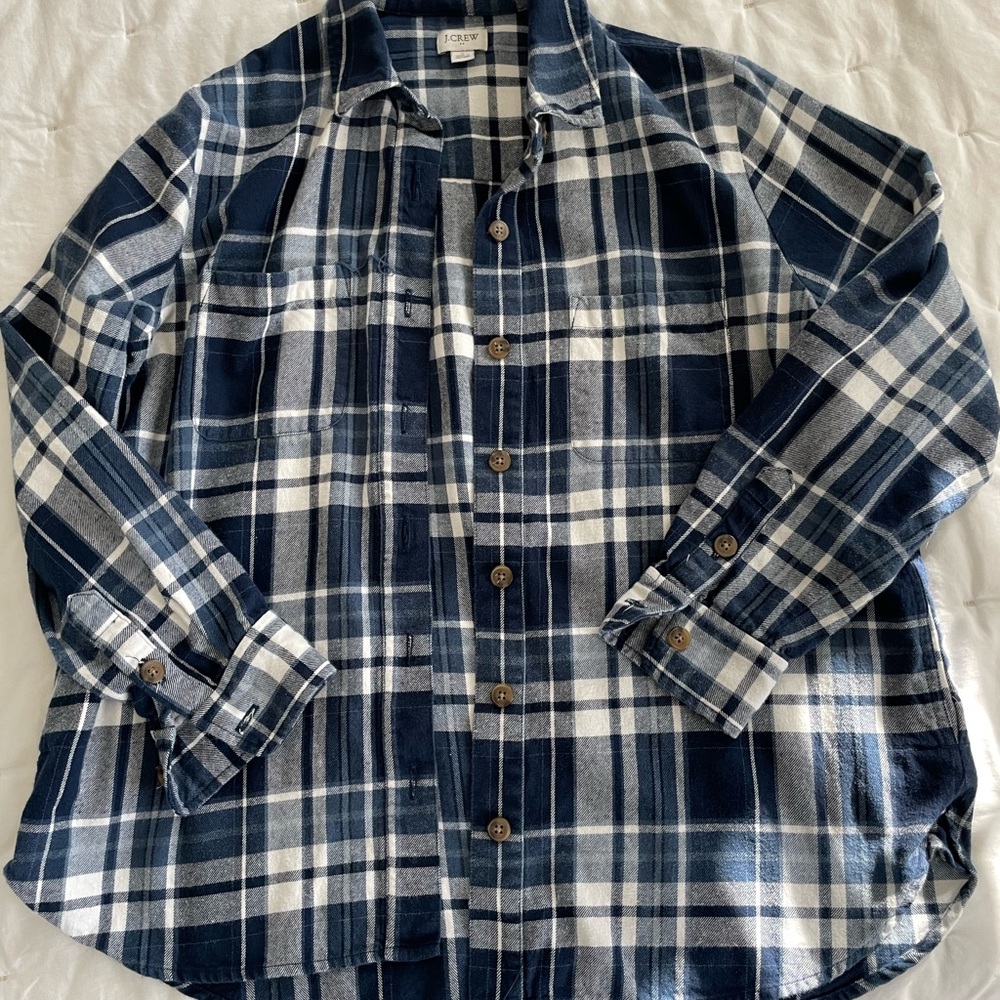 J Crew Flannel Shacket Small